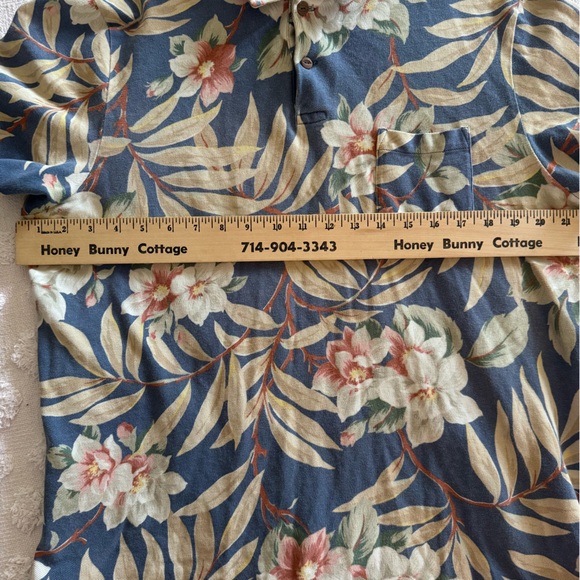 Vintage Polo Ralph Lauren Shirt Men XL Polo Floral Hawaiian Hibiscus - Picture 4 of 5